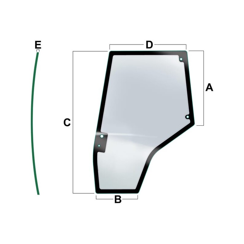 Door glass - VPM7451 Door glass - VPM7451