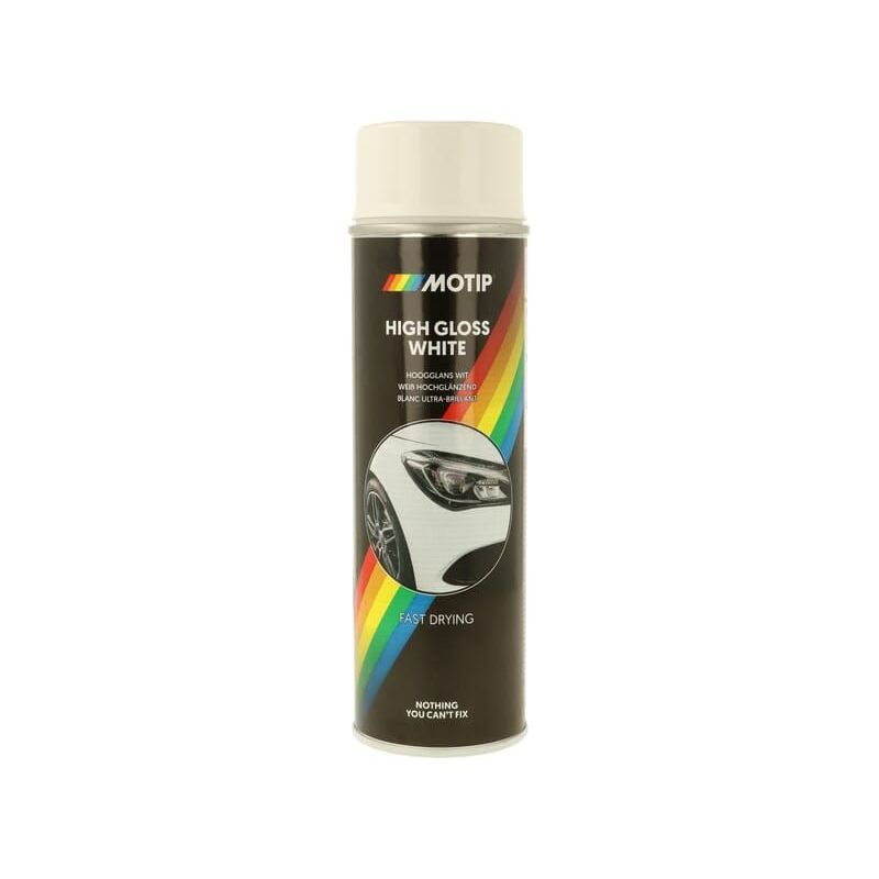 Spray paint white high gloss 500ml - 04004