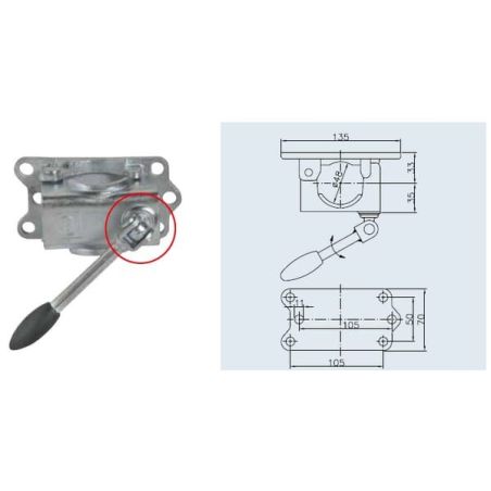 Zacisk jack, 48mm - 1860657