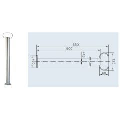 Rigid jack, 48x650mm - 1860860