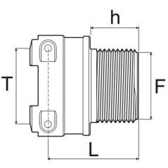 249032 Arag, Male Connectors 