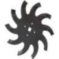 Wheel chopper disc LH - 40006029
