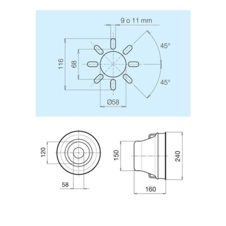 Guard cone, L 160mm 240mm - 405021903