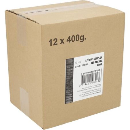 Lithium Complex Red grease 400g 12pcs - 81111400WEKRP012