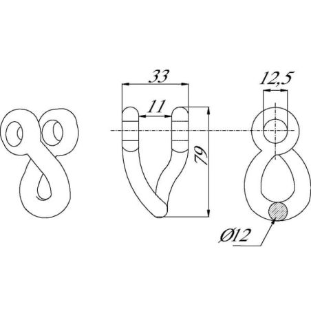 Flail shackle suitable for Herder - 92802005N