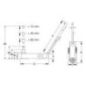 Pneumatic jack 38-18T - A3818C