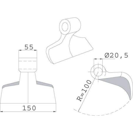 Nóż bijaka Agrimaster - CK1170