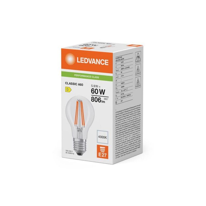 LED-Lampe 5,9W 840 E27 - CLA60840G5