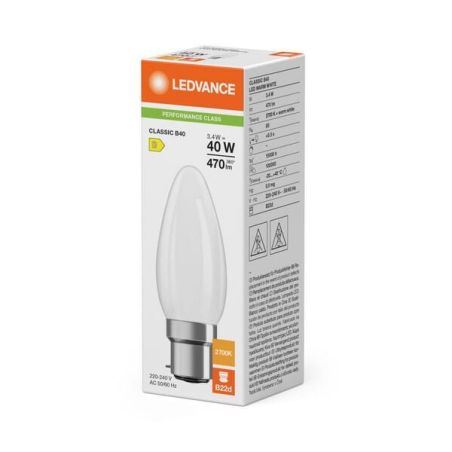 LED-Lampe 3,4W 827 B22D - CLB4082722FG5