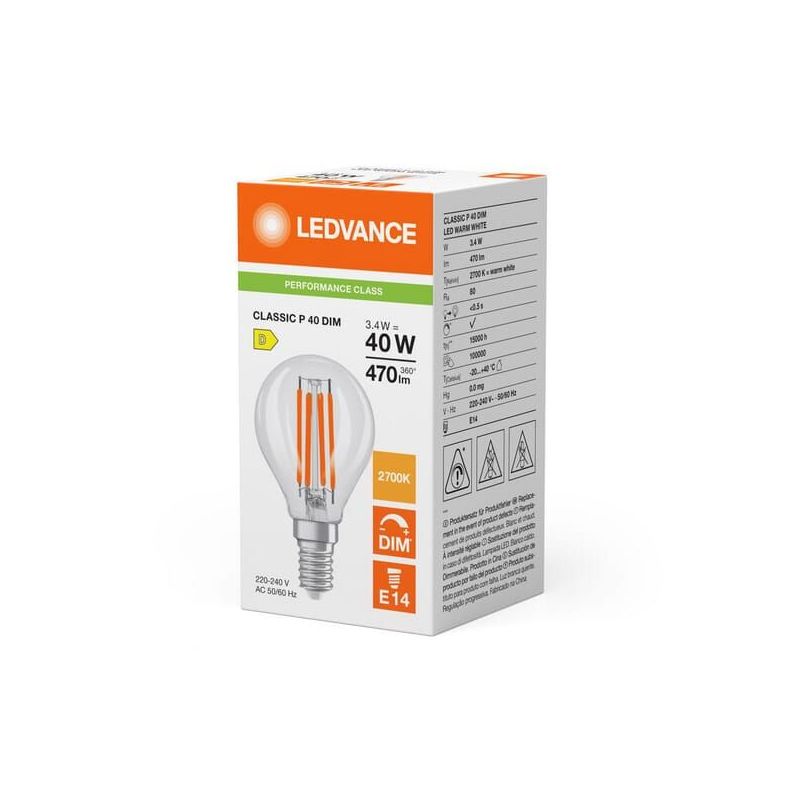 LED-Lampe 3,4W 827 E14 - CLP40D82714G5