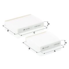 CU210002 MANN-FILTER, Kabinenfilter 