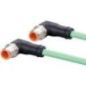 Cable 4PS L0,5m 2xM12-D - EVC918 Cable 4PS L0,5m 2xM12-D - EVC918