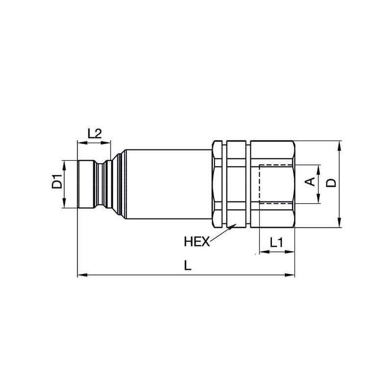 Coupling 1.1/4 male, Tema - FEC100220FB