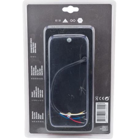 Rear light, LH rectangular, 12/24V, 180x100x80mm - LA45033LKR