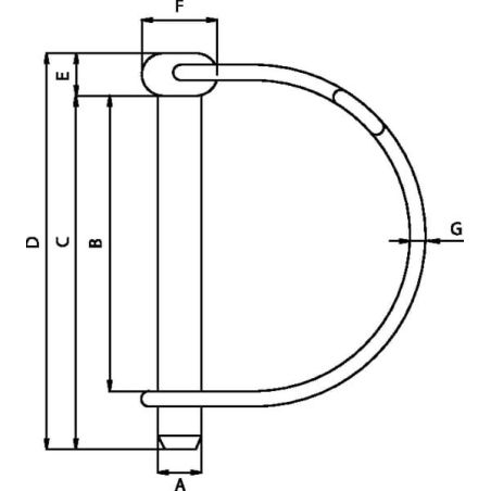 Rohrklappstecker 8 x 45mm - LP845KR
