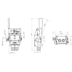 Multislide DN12-2x 1/2 inch BSPP fixed part - MSC208212GFC