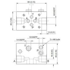 MPP Modularverteiler Cetop 03 - MPPMM1