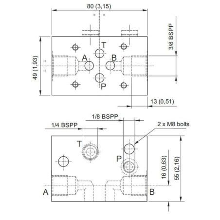 MPP Modularverteiler Cetop 03 - MPPMM1