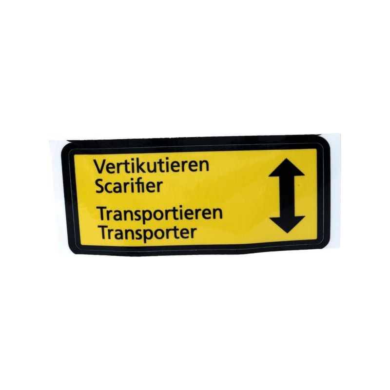 Height-setting label - SA18851 Height-setting label - SA18851