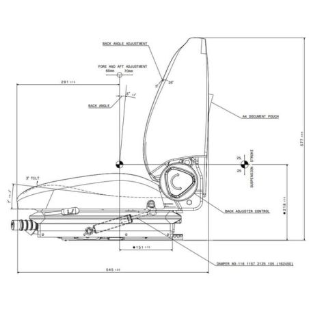 Seat 214B PVC, with OPS - SK319312