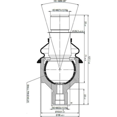 Ball joint - SHP833KR
