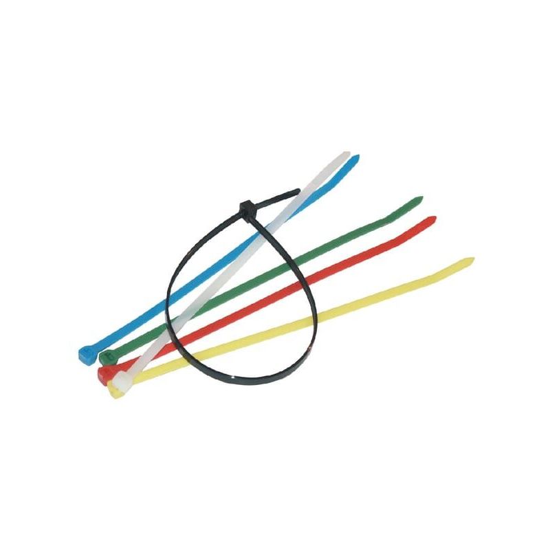 Cable tie 4.8x200mm, red, 100pcs - TR0148200RED