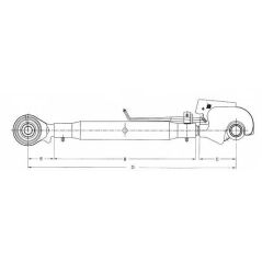 Quick hitch top link - VPL5023
