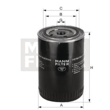 Filtr oleju - W11007