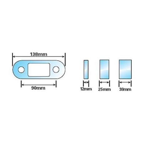 Tow bar spacer 25mm - WS1146