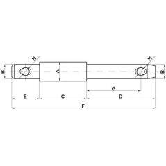 Lower link pin - Z328230KR
