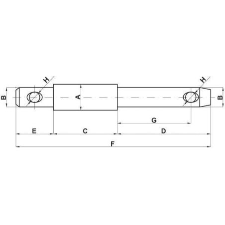 Lower link pin - Z328230KR