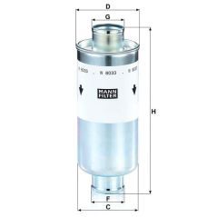 Oil filter - W8033