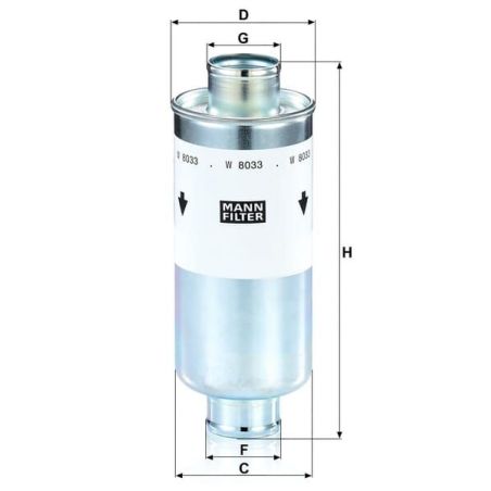 Oil filter - W8033