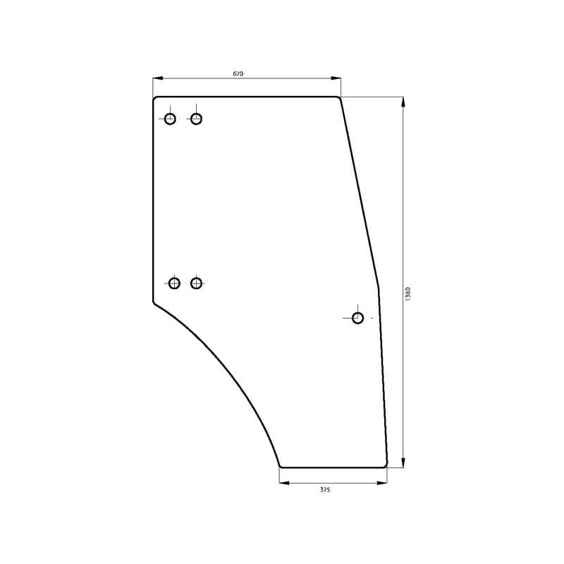 Türscheibe - 00097700040N