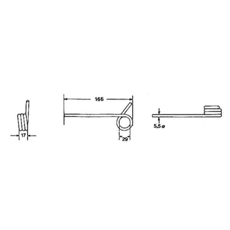 Pick-up tine Bautz - 0009317041KR