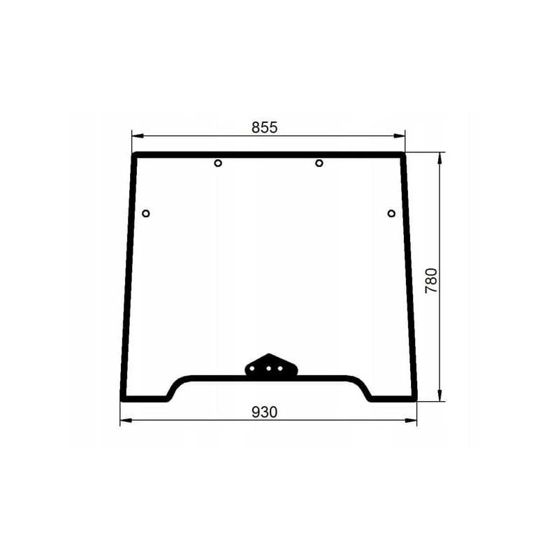 Front window upper - 00125734010N Front window upper - 00125734010N