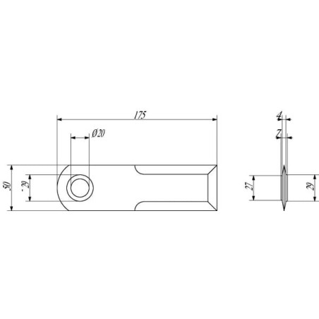Straw chopper knife - 0007557871KR