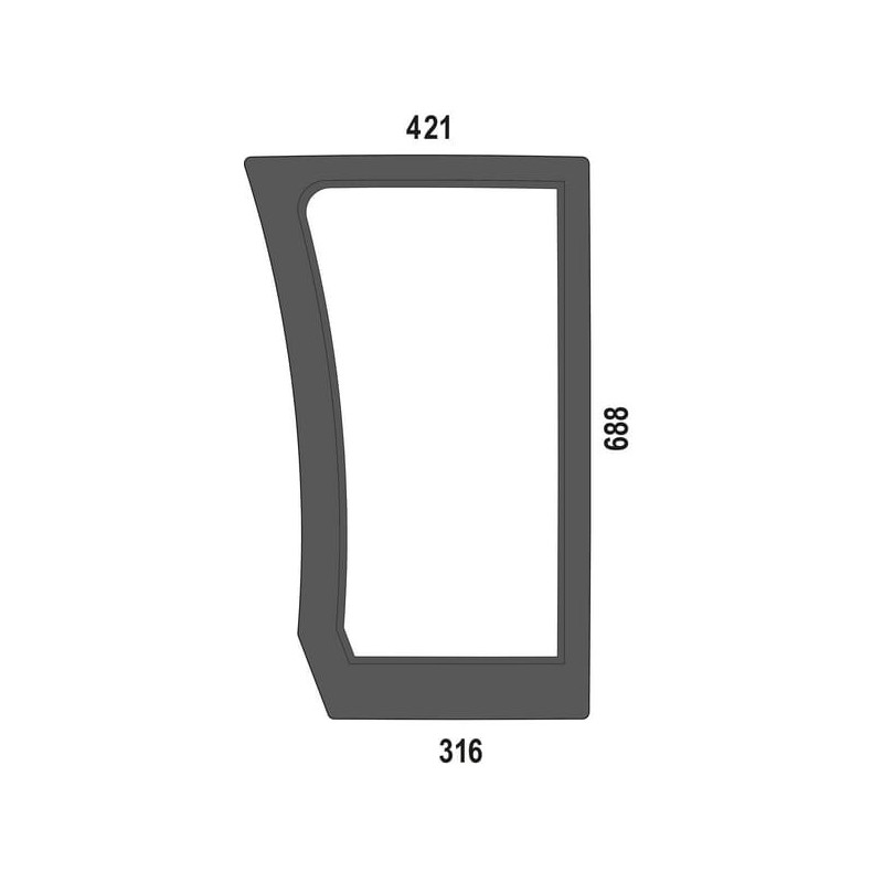 Lower front window - 00205769010N