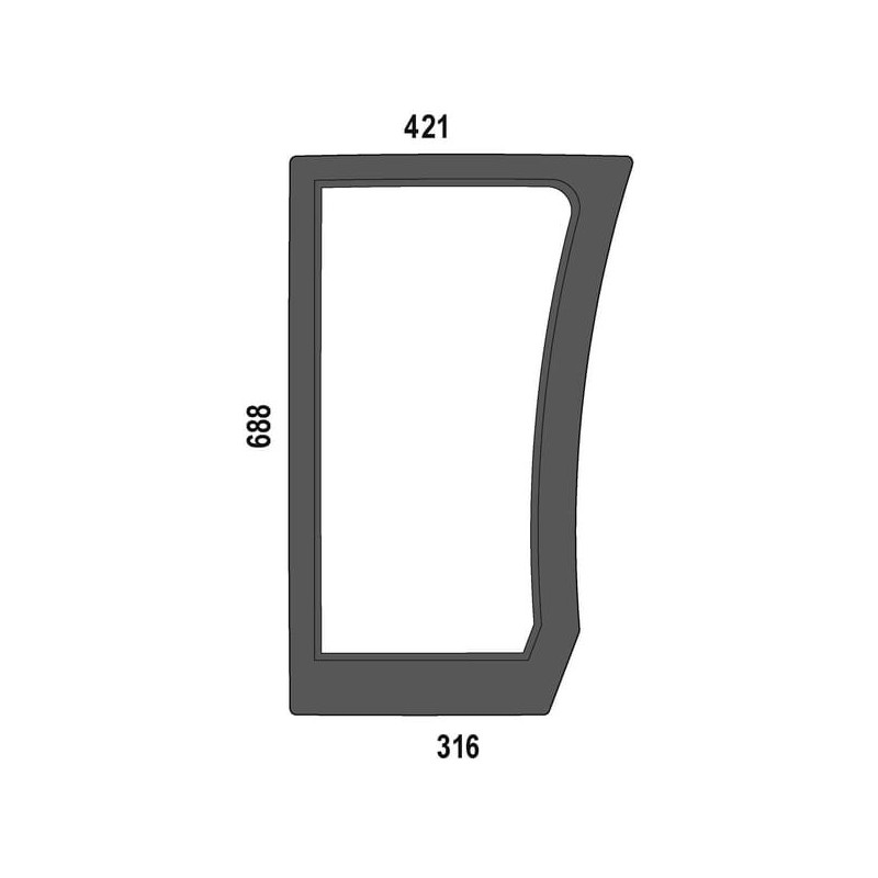 Lower front window - 00205768010N Lower front window - 00205768010N