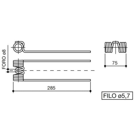 Palec zgrabiarki, pasuje do BCS - 00311N