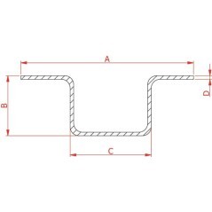 Rail 72x31x44 4,12m - 002180230N