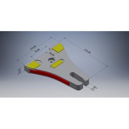 Boden-Gleitplatte Hartmetall - 00310656CKR