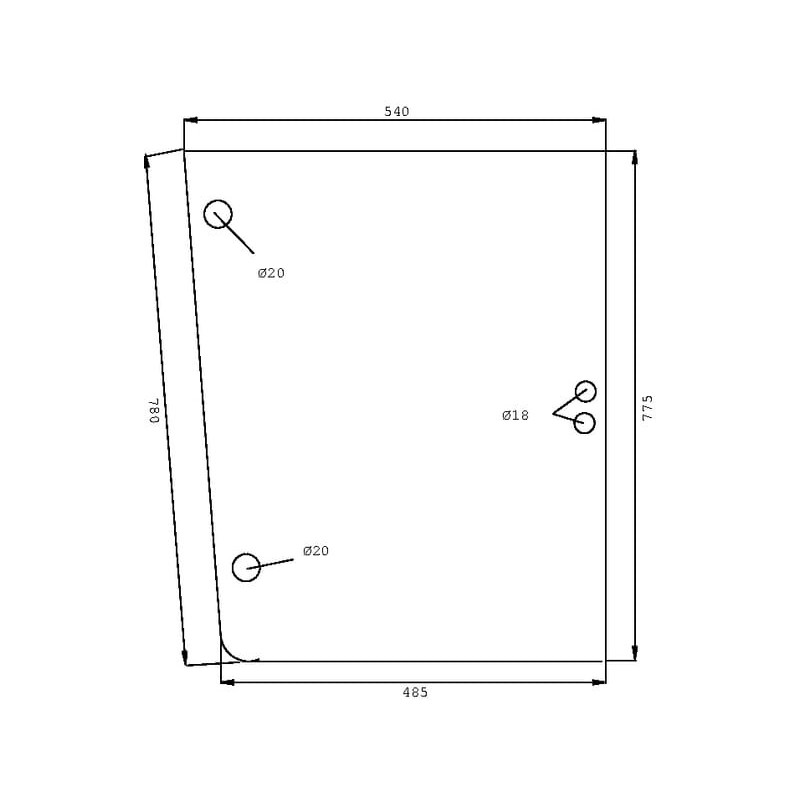 Side glass - 0077337010N Side glass - 0077337010N