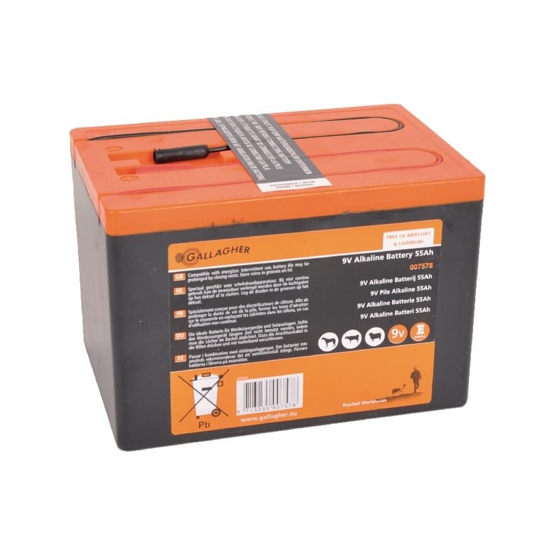 Bateria 9V 55Ah Gallagher - 007578GAL