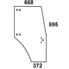 0097701050N Kramp, Türscheiben 