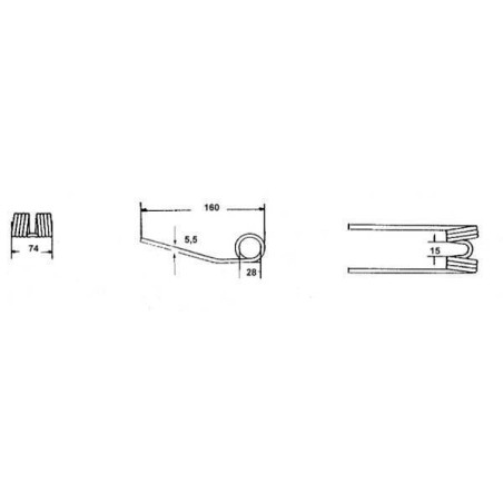 Pick-up tine - 009380403N