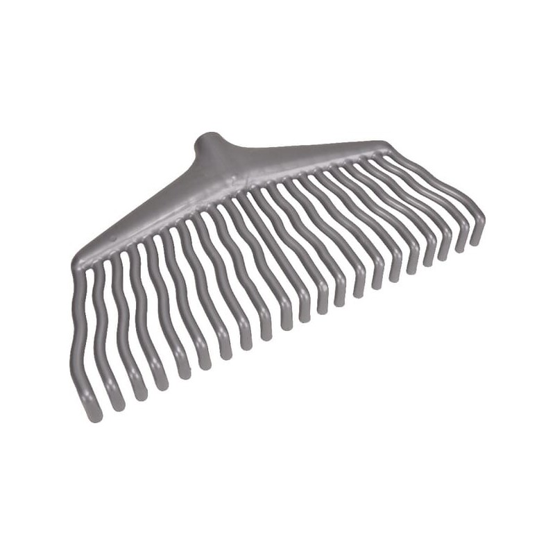 Plastic lawn rake, no handle - 1316000