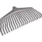 Plastic lawn rake, no handle - 1316000