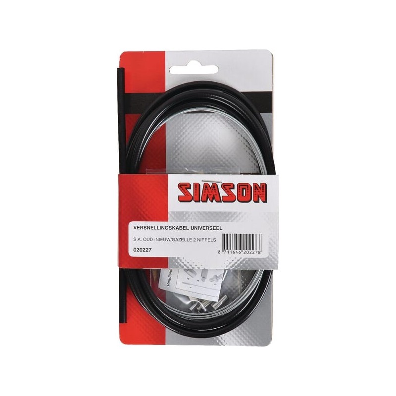 Universal gear control cable - 020227SIM Universal gear control cable - 020227SIM