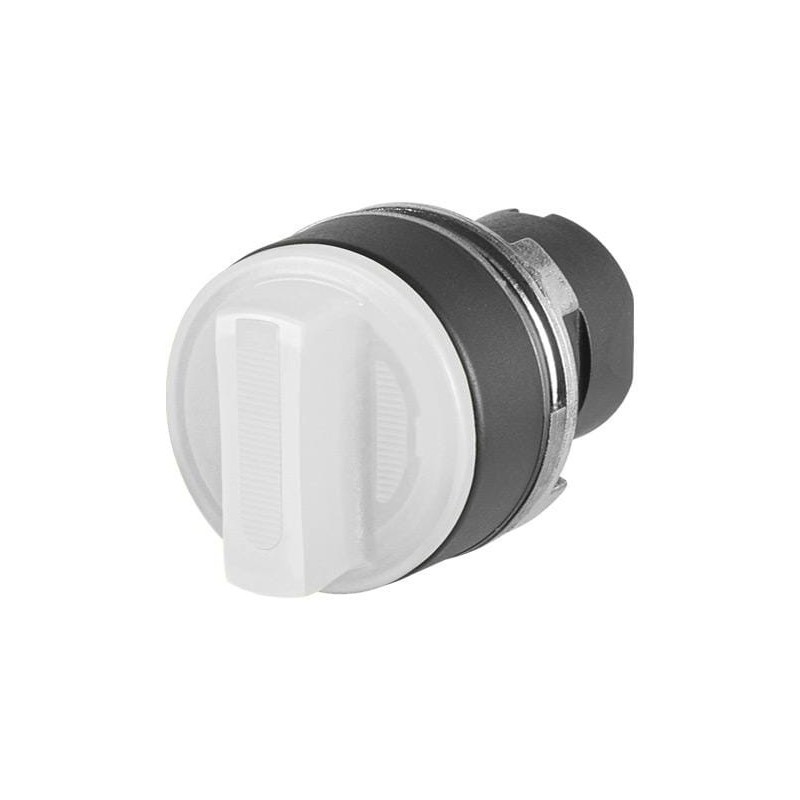 Knob selector switch,illuminated,white, 2-position, Cam A - 020SMTLAB Knob selector switch,illuminated,white, 2-position, Cam A - 020SMTLAB